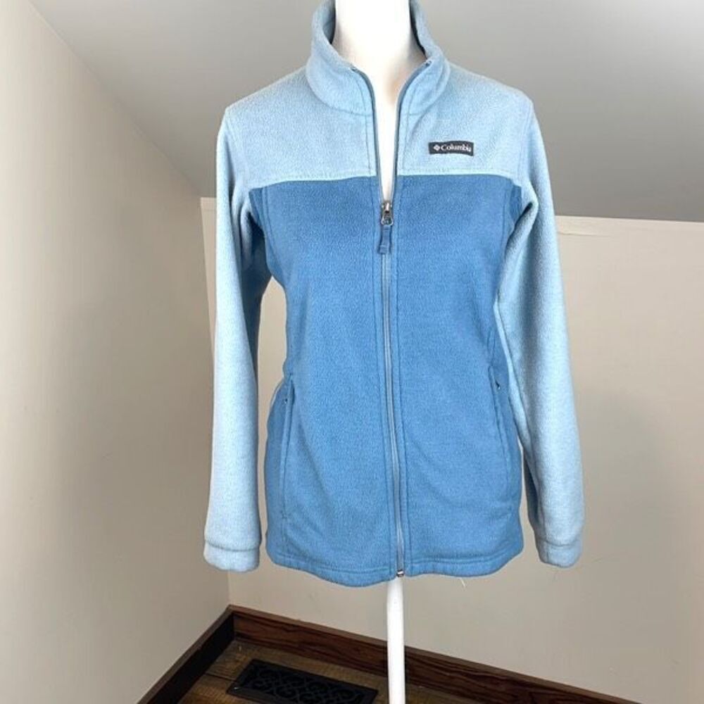 Columbia Blue Zip Up Jacket Size Large Women’s